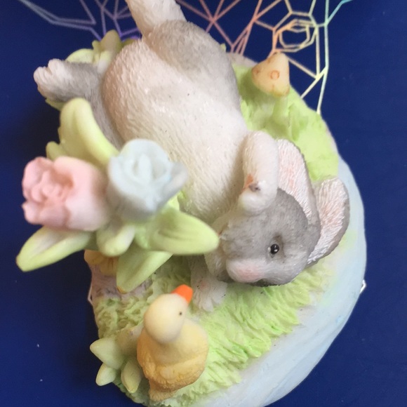 NWOT Vintage 1990s Russ handpainted bunny figurine - Picture 2 of 4